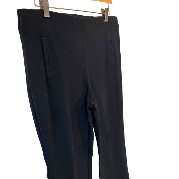 Chicos Black Mid Rise Pull On Straight Pants 1 Medium - Picture 2 of 12
